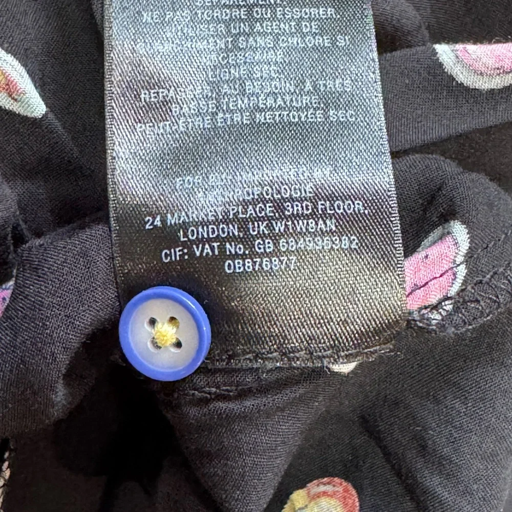 Anthropologie 13 of 52 Conversations Button Down Blouse size 6